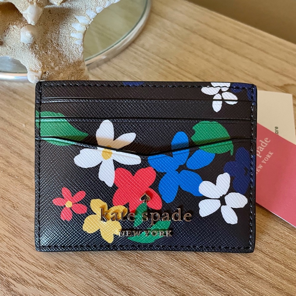 Kate Spade ♠️ Staci Sailing Floral Card Holder
